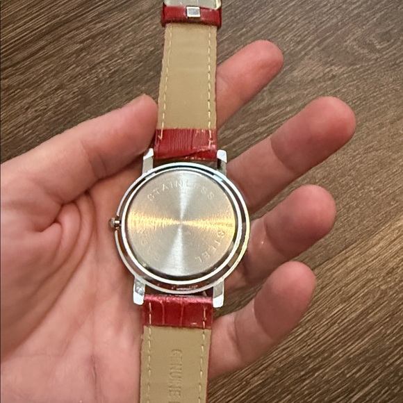 Hello Kitty Red Leather Strap Watch - Picture 3 of 4